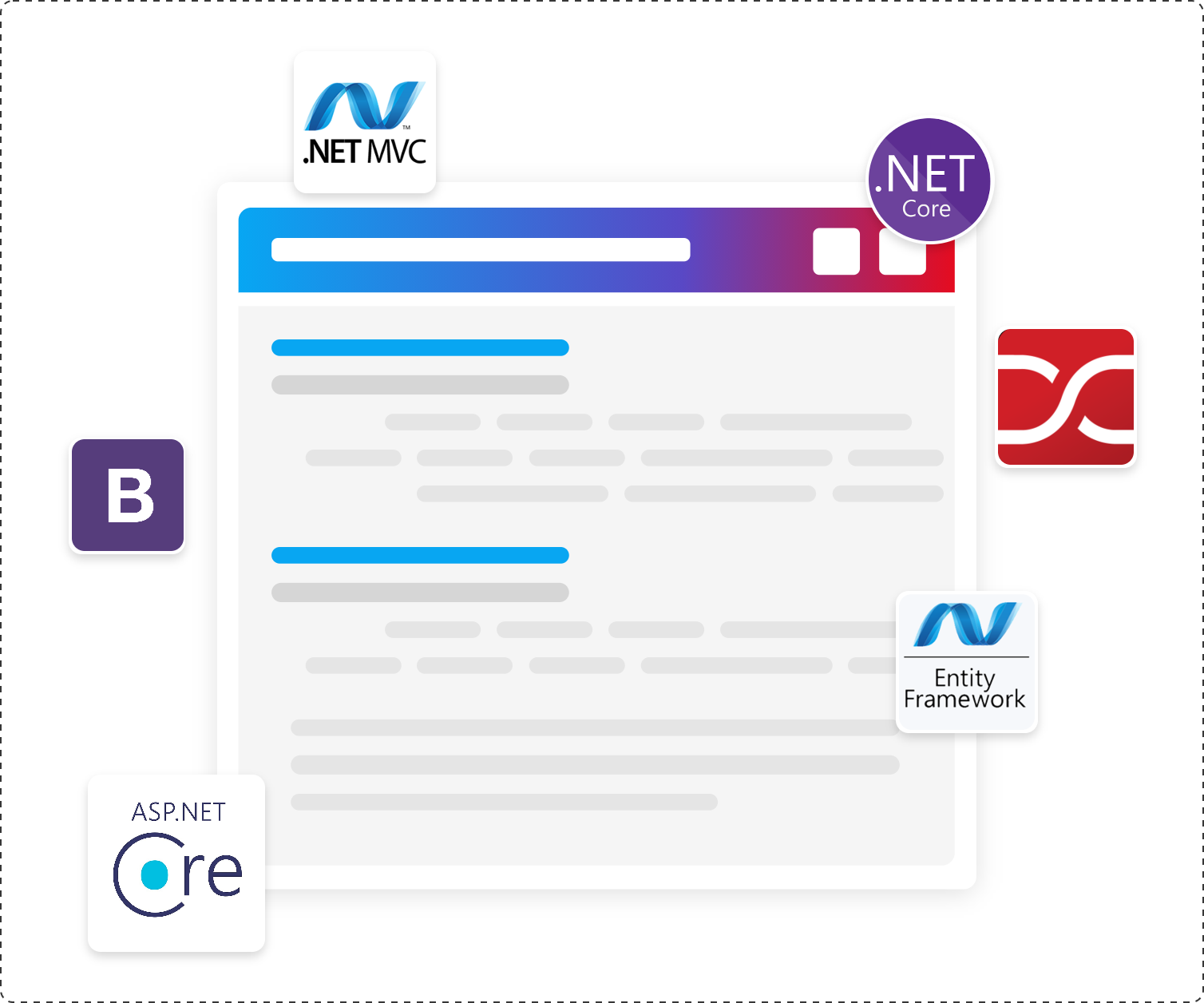 Angular, Bootstrap, AutoMapper...
