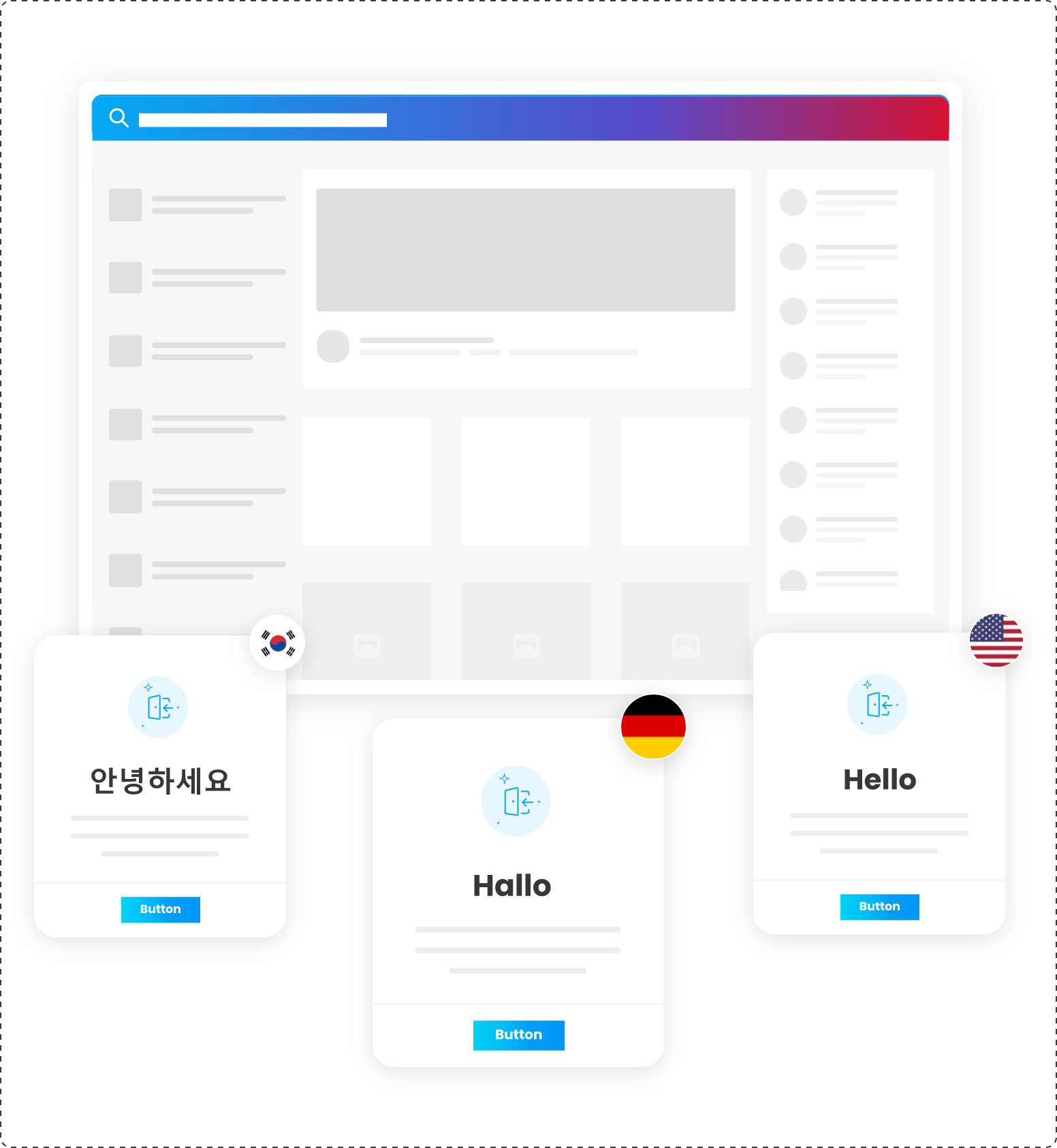 English, Chinese, German, French, Italian, Russian, Portuguese (Brazil), Spanish (Mexico), Spanish (Spain), Turkish and Arabic localizations are included